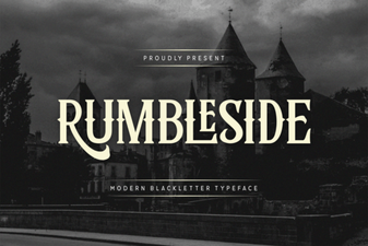 Rumbleside Font: Bold Display Type for Creative Projects