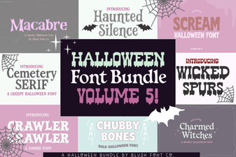 Halloween Bundle Volume 5 – Spooky Font Collection