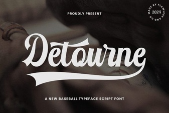 Detourne Font – Elegant Script Font for Creative Design Projects