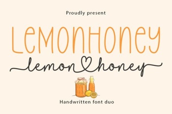Lemonhoney Duo Font: a Playful Pairing for Designers