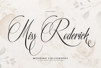 Miss Roderick Font: a Charming Script for Creative Projects