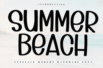 Summer Beach Font for Vibrant, Tropical Design Projects
